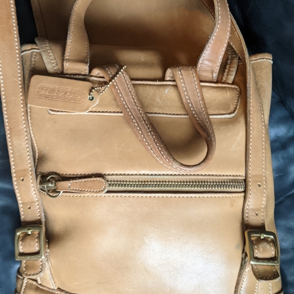 Authentic Coach leather back pack Vintage - Picture 9 of 10